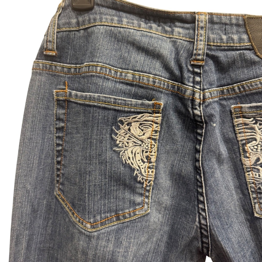 Vintage Ed Hardy by Christian AudigierJeans Y2K Tattoo Streetwear Women's Sz‎ 30 - Picture 10 of 15